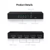 CLUB3D HDMI™ 4K@60Hz UHD skirstytuvas su maitinimu 4 prievadai