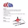 CLUB3D HDMI 2.0 UHD 4K60Hz jungiklis su 4 prievadais ir IR nuotolinio valdymo pulteliu CSV-1370