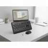 Belaidis klaviatūros ir pelės rinkinys Logitech MK540 Advanced — pilno dydžio QWERTY klaviatūra, USB imtuvas, JAV išdėstymas, ergonomiška pelė, juoda/balta