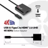 USB 3.1 Type C į HDMI 2.0 aktyvus adapteris 4K 60Hz CLUB3D CAC-2504