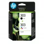 Kasetė HP Tinte 303 3YM92AE Multipack juoda ir spalvota
