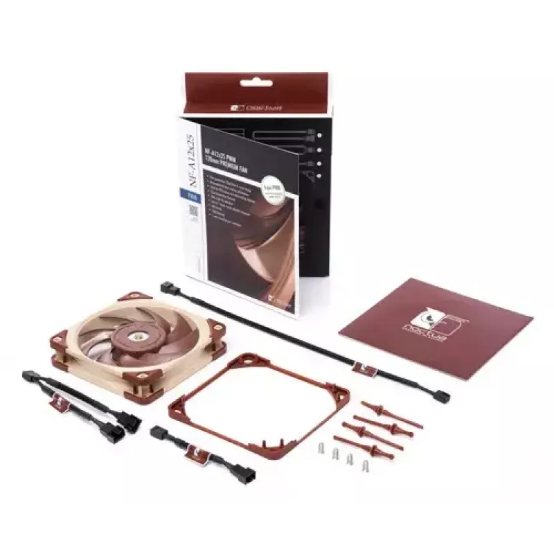 Noctua ventiliatorius NF-A12x25 PWM 120 mm, 12 V, PWM, 2000 aps./min maks., 102,1 m³/h, 22,6 dB