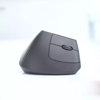 Ergonominė belaidė pelė Logitech MX Vertical, 4000 DPI, RF belaidis + Bluetooth, dešinei rankai, grafitas, biurui