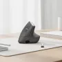 Ergonominė belaidė pelė Logitech MX Vertical, 4000 DPI, RF belaidis + Bluetooth, dešinei rankai, grafitas, biurui