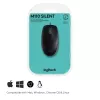 Pelė Logitech B110 Silent laidinė USB juoda