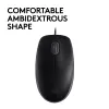 Pelė Logitech B110 Silent laidinė USB juoda