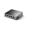 TP-Link 5 prievadų Gigabit darbalaukio PoE jungiklis su 4 PoE prievadais, nevaldomas