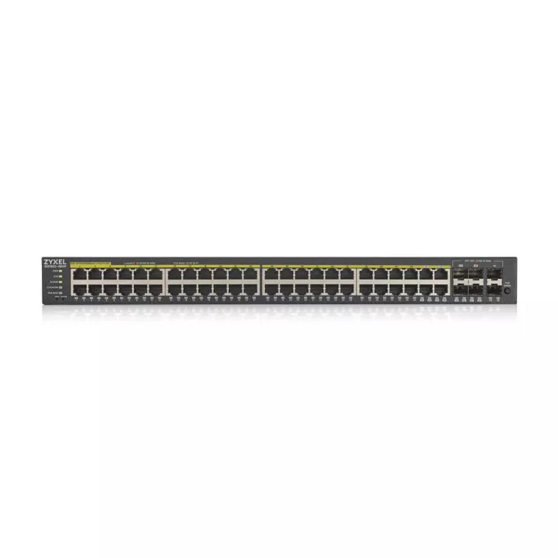 Zyxel GS1920-48HPV2 valdomas Gigabit Ethernet (10/100/1000) Power over Ethernet (PoE) juodas
