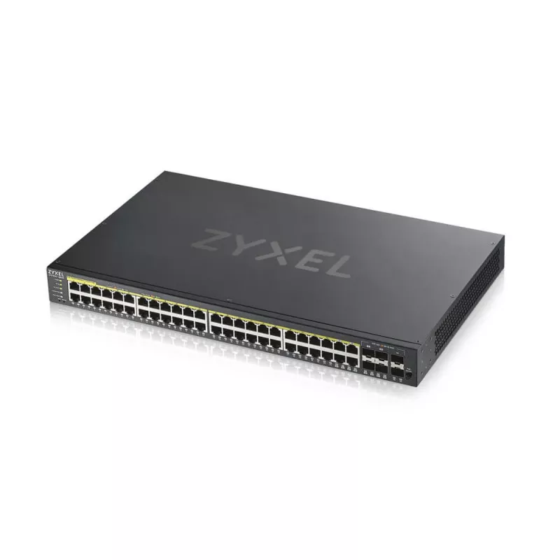 Zyxel GS1920-48HPV2 valdomas Gigabit Ethernet (10/100/1000) Power over Ethernet (PoE) juodas