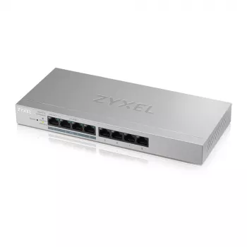 Zyxel GS1200-8HP v2 valdomas Gigabit Ethernet (10/100/1000) jungiklis su PoE, pilkas