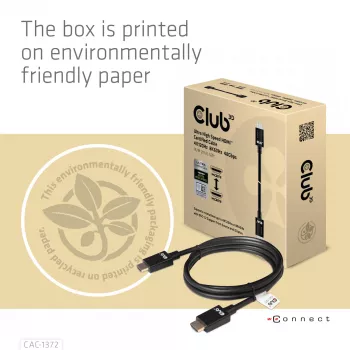 CLUB3D Ultra High Speed HDMI 4K120Hz, 8K60Hz sertifikuotas laidas 48Gbps M/M 2 m / 6.56 ft