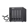 4-Bay QNAP TR-004 - 2.5/3.5 Zoll - Serial ATA II - 0,1,5,10,JBOD - 3.2 Gen 1 (3.1 Gen 1) - USB Typ-C Gehäuse