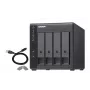 4-Bay QNAP TR-004 - 2.5/3.5 Zoll - Serial ATA II - 0,1,5,10,JBOD - 3.2 Gen 1 (3.1 Gen 1) - USB Typ-C Gehäuse