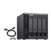 4-Bay QNAP TR-004 - 2.5/3.5 Zoll - Serial ATA II - 0,1,5,10,JBOD - 3.2 Gen 1 (3.1 Gen 1) - USB Typ-C Gehäuse