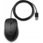 HP USB pirštų atspaudų pelė, ambidekstrinė, USB Type-A, juoda