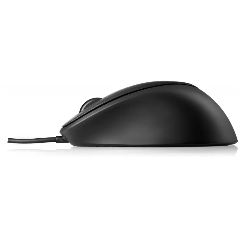 HP USB pirštų atspaudų pelė, ambidekstrinė, USB Type-A, juoda