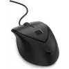 HP USB pirštų atspaudų pelė, ambidekstrinė, USB Type-A, juoda