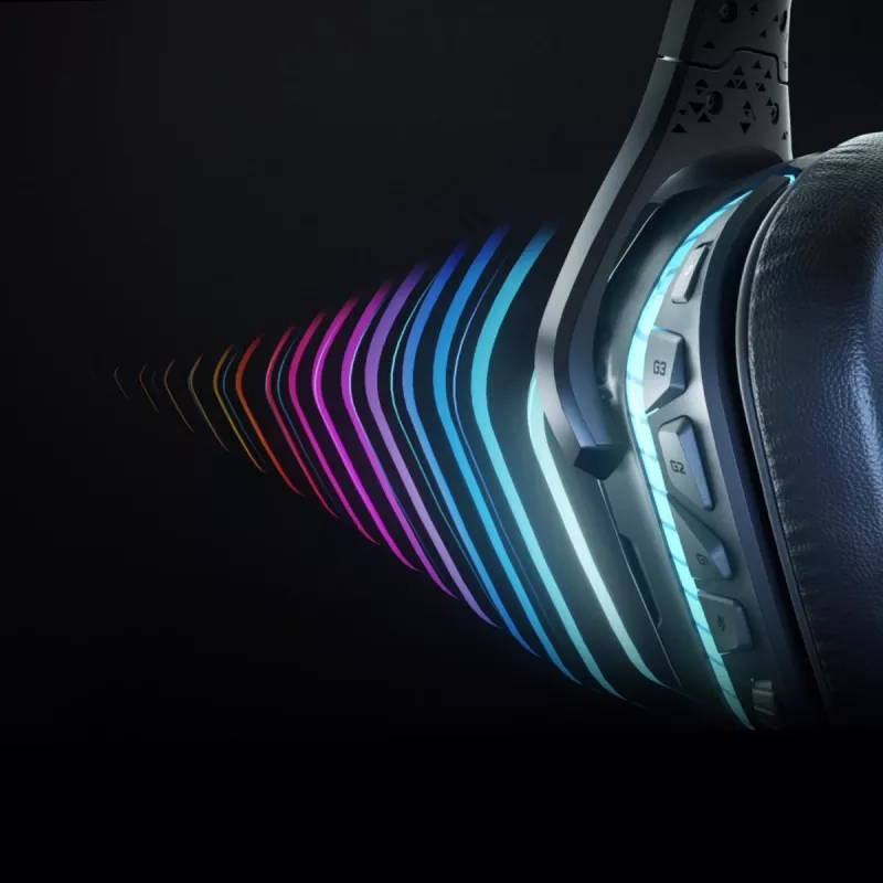 LOGITECH G935 Belaidės 7.1 erdvinio garso žaidimų ausinės su Lightsync RGB