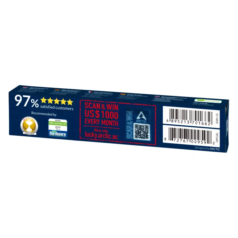 ARCTIC MX-4 (8 g) 2019 m. leidimas – aukštos kokybės šiluminė pasta