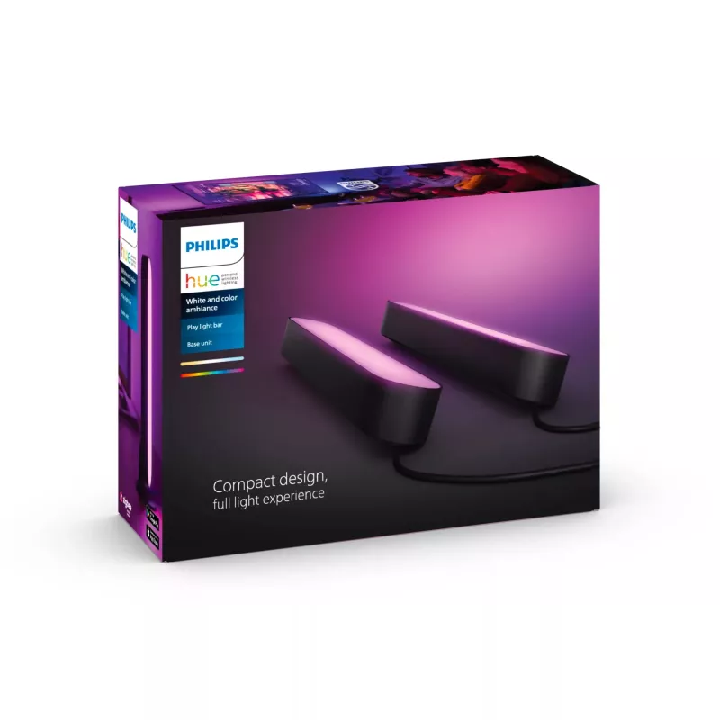 Philips Hue White and colour ambience Play šviesos juosta dviejų vienetų pakuotė