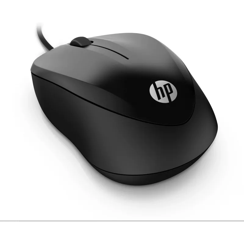 HP laidinė pelė 1000, ambidekstrinė, USB-A, 1200 DPI, juoda