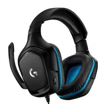 LOGITECH G432 – USB / 3,5 mm – žaidimų ausinės – 7.1 erdvinis garsas – Mėlyna