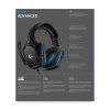 LOGITECH G432 – USB / 3,5 mm – žaidimų ausinės – 7.1 erdvinis garsas – Mėlyna