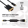 Aktyvus USB Type C į VGA laidas CLUB3D CAC-1512 5m