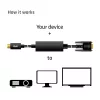 Aktyvus USB Type C į VGA laidas CLUB3D CAC-1512 5m