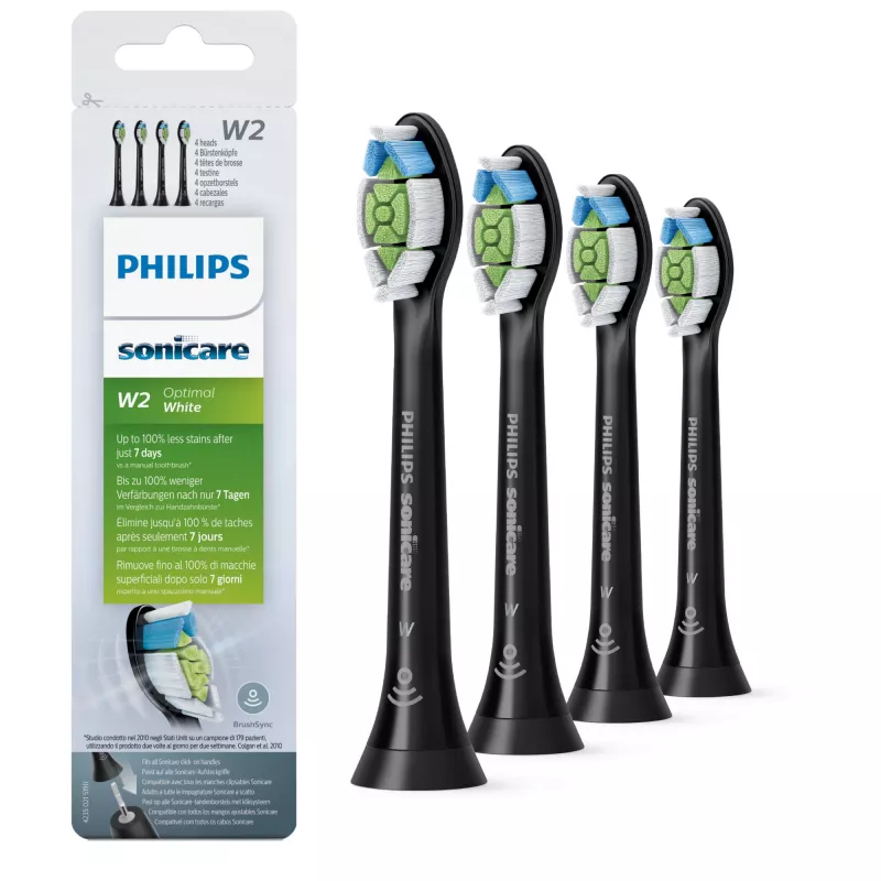 Philips W Optimal White HX6064/11 4 vnt. soniniai šepetėlių antgaliai