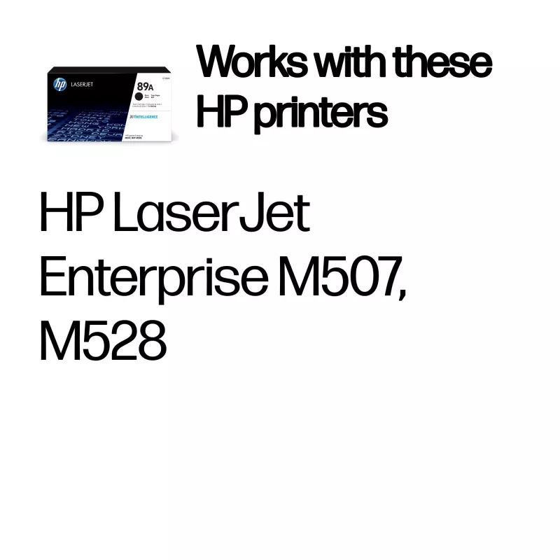 HP 89A juodos spalvos originalus lazerinio spausdintuvo kasetė