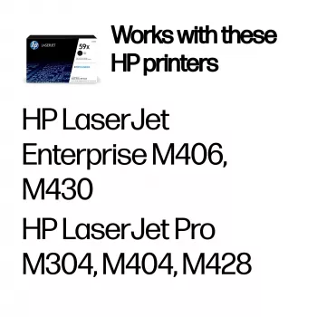 Kasečių kasetė HP 59X High Yield CF259X juoda 10000 puslapių