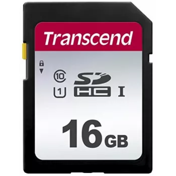 „Transcend“ 16 GB SDHC 10 klasės atminties kortelė TS16GSDC300S