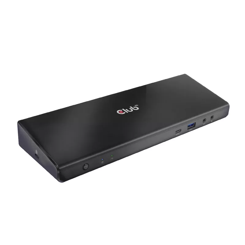CLUB3D CSV-1562 USB-C 3.2 Gen1 universali dokų stotelė su 3x 4K30Hz ir įkrovimu