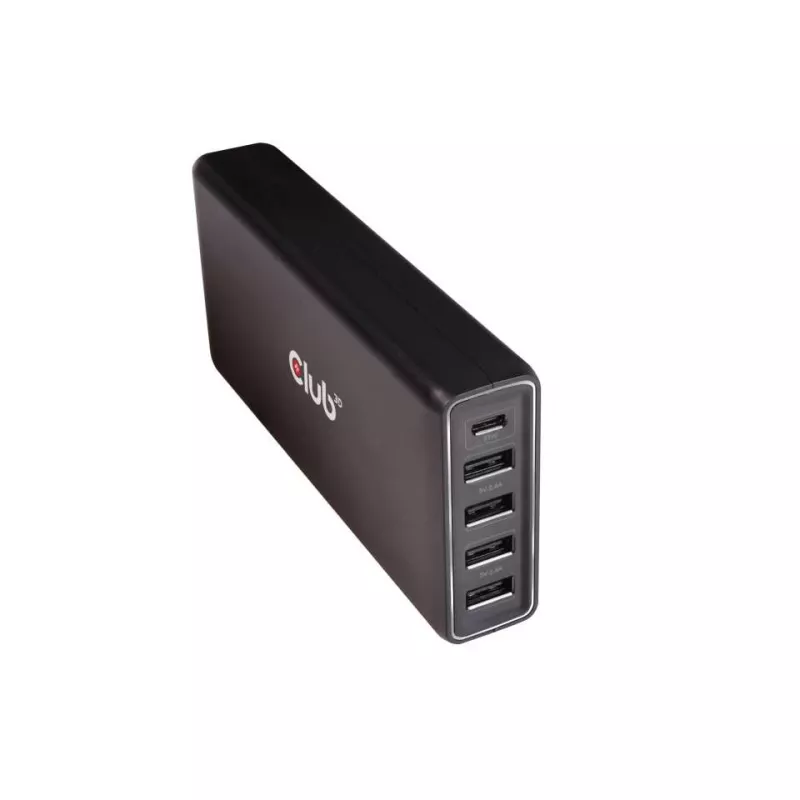 CLUB3D USB A ir C kroviklis, 5 prievadai, iki 111 W
