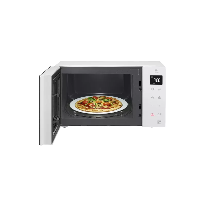 LG MS 23 NECBW juoda, balta Solo mikrobangų krosnelė 23 L 1000 W