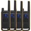 Motorola Talkabout T82 Extreme Quad Pack – 4× racijos, 16 kanalų, IPX4, 500 mW, įkraunamos NiMH baterijos, micro-USB