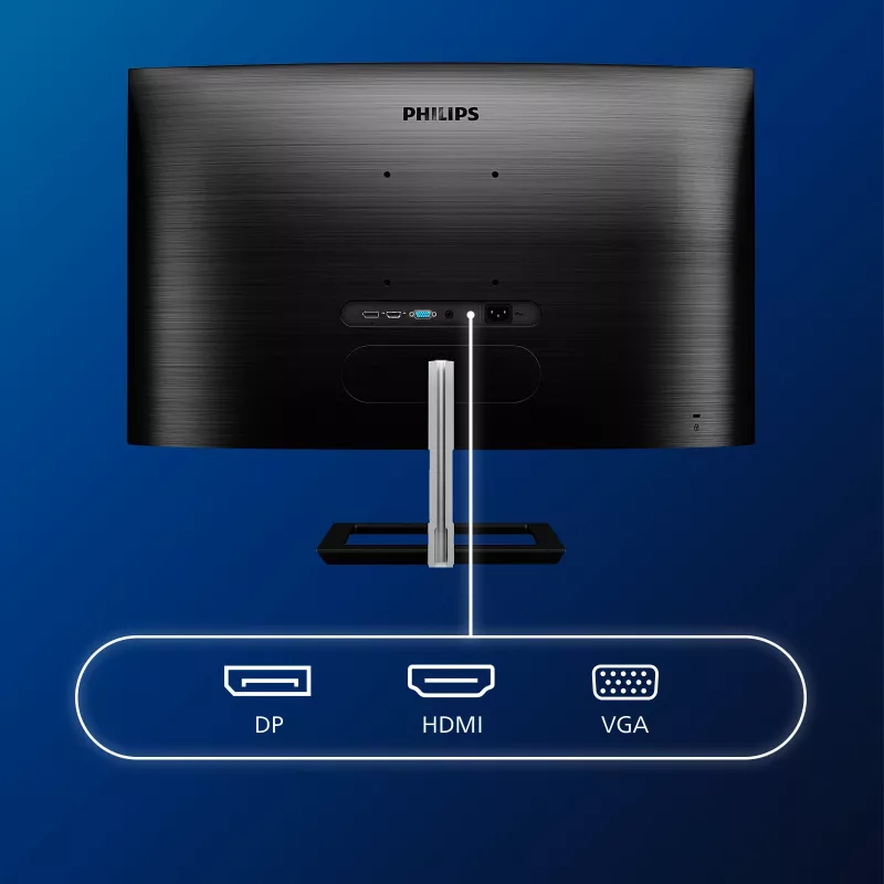Philips E Line 322E1C/00 monitorius 80 cm (31,5 colio) 1920 x 1080 pikselių Full HD LCD juodas