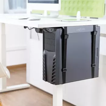 LOGILINK EO0009 Laikiklis CPU – reguliuojamas plieninis stovo laikiklis, juodas, RoHS