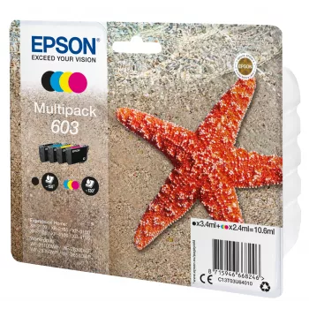 Originali Epson C13T03U64010 kasetė 1 vnt. Standartinė išeiga Juoda, Žydra, Purpurinė, Geltona
