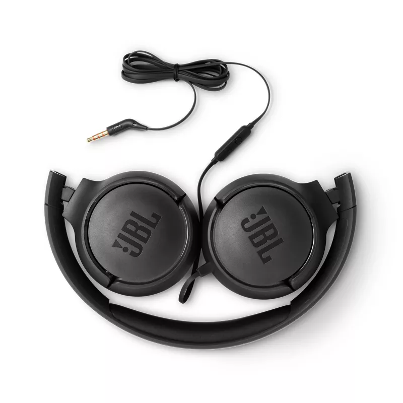 JBL Tune 500 juodos spalvos laidinės ausinės