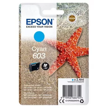 Epson C13T03U24010 rašalo kasetė 1 vnt. Originali Standartinė išeiga Cian