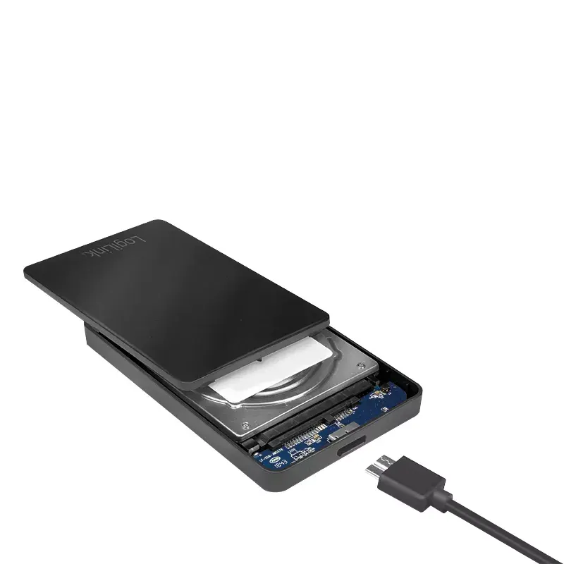 Išorinis HDD/SSD dėklas LogiLink UA0339 Juodas 2.5 colio