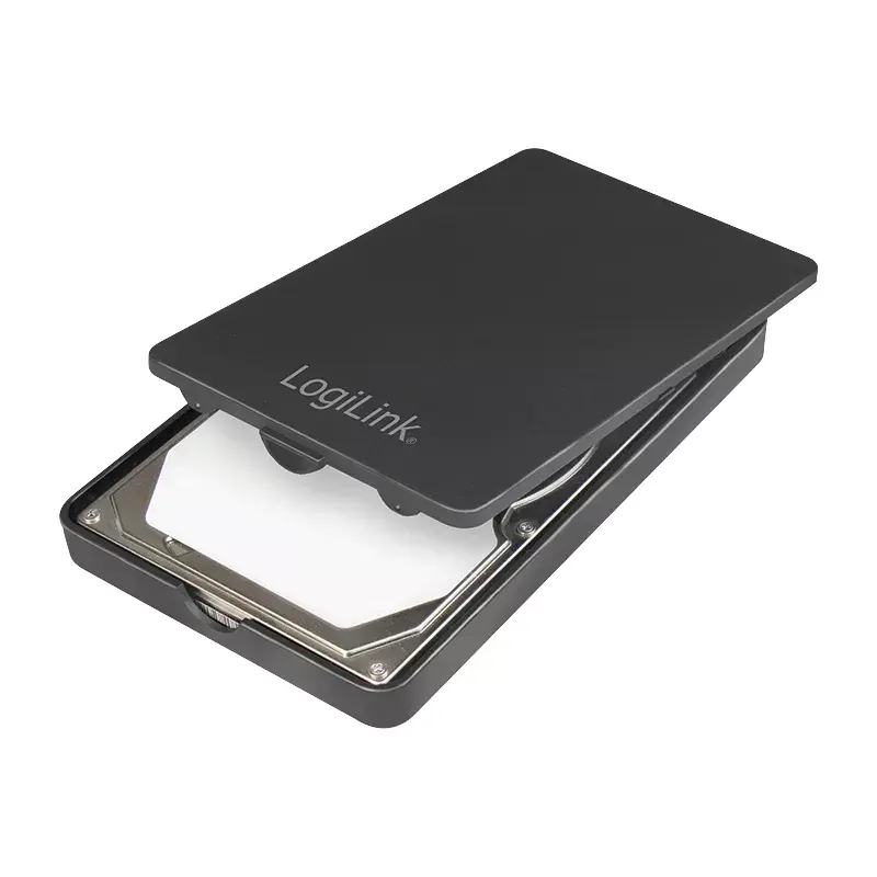 Išorinis HDD/SSD dėklas LogiLink UA0339 Juodas 2.5 colio