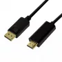 Vaizdo kabelio adapteris LogiLink CV0128 3 m DisplayPort HDMI A tipas Juodas