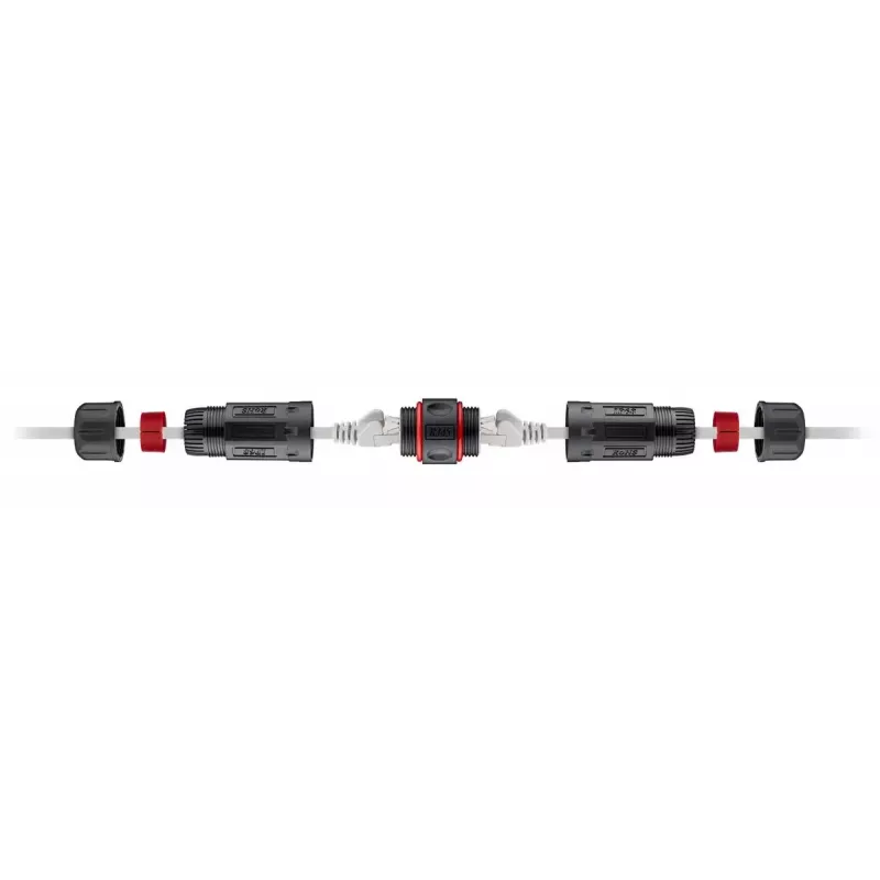 Goobay 79566 juodas CAT6 jungiamasis adapteris 250 MHz 2x RJ45