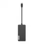 Docking stotelė Lenovo GX90T77924 – USB-C centras su HDMI 1.4, 2×USB-A 3.2 Gen1, USB 2.0, microSD kortelių skaitytuvu, pilka