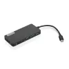 Docking stotelė Lenovo GX90T77924 – USB-C centras su HDMI 1.4, 2×USB-A 3.2 Gen1, USB 2.0, microSD kortelių skaitytuvu, pilka