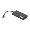 Docking stotelė Lenovo GX90T77924 – USB-C centras su HDMI 1.4, 2×USB-A 3.2 Gen1, USB 2.0, microSD kortelių skaitytuvu, pilka