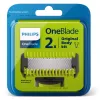 Atsarginiai peiliukai Philips Norelco OneBlade QP620/50, 2 vnt., juodi
